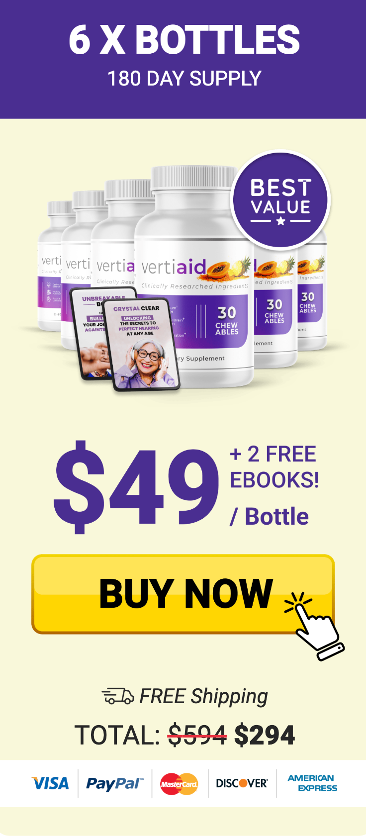 VertiAid Buy 6 Bottles